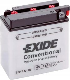 Akumulator Kwasowy/Rozruchowy/Suchoładowany z elektrolitem (ograniczona sprzedaż konsumencka) EXIDE 6V 11Ah 95A P+ Obsługowy elektrolit w zestawie 121x59x131mm Suchoładowany z elektrolitem 6N11A-1B