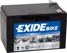 Akumulator AGM EXIDE 12V 7Ah 85A Bezobsługowy 150x65x100mm Uruchomiony AGM12-7F