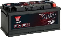 Akumulator YUASA 12V 90Ah/800A YBX3000 SMF (P+ standardowy) 353x175x175 B13 (rozruchowy)