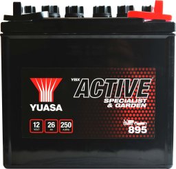 Akumulator Kwasowy/Rozruchowy YUASA 12V 26Ah 250A P+ Bezobsługowy 187x127x181mm Uruchomiony 895 pasuje do: ARCTIC CAT PROWLER, CF MOTO CF, TRACKER, UF, ZF, HARLEY DAVIDSON FLH 500-1868 1979-2022