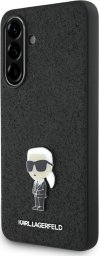 Etui Karl Lagerfeld Fixed Glitter Ikonik Logo Metal Pin do Samsung Galaxy A36 czarny