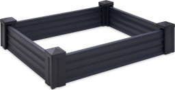 RAISED BED PLASTIC 80CM DARK GREY