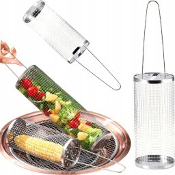 Koszyk okrągły do grilowania ze stali nierdzenej RC-K-1154
