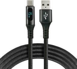 Kabel USB WiWU USB-A - USB-C 1 m Czarny (CBB-1CBL)