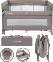 ŁÓŻeczko turystyczne kidwell dwupoziomowe blissy lift beige