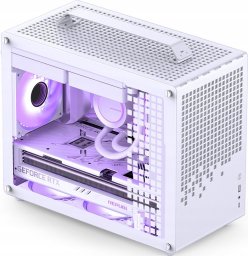 Jonsplus Z20 Micro-ATX Gehäuse, mit Tragegriff - weiß
