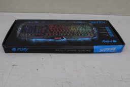 SALE OUT. FURY Spitfire Gaming Keyboard, US Layout, Wired, Black DAMAGED PACKAGING | Fury | Gaming Keyboard | Spitfire | Gaming | Wired | US | DAMAGED PACKAGING | 1.8 m | Black | USB 2.0 one size