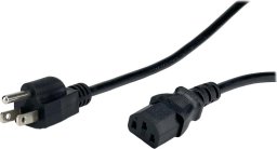 POSAC-C13-10/US15: POS AC-US cable C13-YJT3[10A]/NEMA5-15P[10A]125V SVT 18AWG L-1500 black