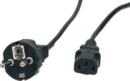 POSAC-C13EU15: POS AC cable C13-YJT3[10A]-CEE7/7-YJ-03[10A] H03VV-F3G0,75 L=1500 black