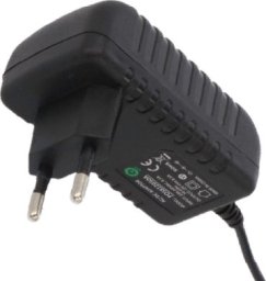 POSB09100A: POSB09100A 9V/1A/9W Czarny, adapter horyzontalny, gniazdo AC:CEE7/16. wtyk DC:2.1/5.5(+)