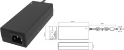 POSC121000D-C14-25 Zasilacz biurkowy AC/DC 12V 10A