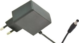 Zasilacz POSC 12V/1A/12W, adapter czarny, gniazdo AC:CEE 7/16. wtyk 2.1x5.5mm prosty
