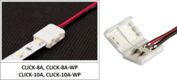 MPL Power złączka jednostronna do taśmy 8mm z przewodem