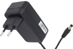 Zasilacz wtyczkowy - horyzontalny 24V/1A/24W,czarny, adapter, gniazdo AC: CEE 7/16, wtyk DC: 2....