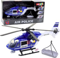 LeanToys Helikopter Policyjny Hak Nosze Światła Dźwięki 1:14