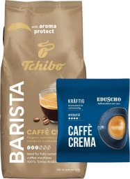 Kawa ziarnista Tchibo Barista Caffe Crema 1kg + Eduscho Caffe Crema 100g