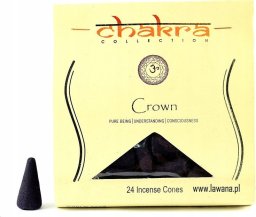 Song of India Kadzidła stożkowe CROWN na 7 czakrę 24 sztuki