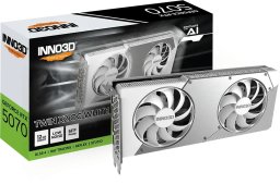 Karta graficzna Inno3D GeForce RTX 5070 Twin X2 OC White 12GB GDDR7 DLSS4 (N50702-12D7X-195064W)
