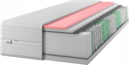 Materac IZER 80x190 | Visco Memory | Dwustronny H3 | 7 stref | Rdzeń ze sprężyn kieszeniowych | Pikowany pokrowiec | Materac sprężynowy
