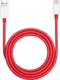 Kabel USB OnePlus USB-A - USB-C 1.5 m Czerwony (6921815627876)