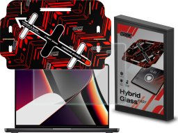 Szkło hybrydowe GrizzGlass HybridGlass Easy do Apple MacBook Pro 14" M4 2024