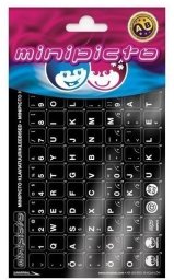 Minipicto keyboard sticker EST KB-UNI-EE01-BLK, black/white