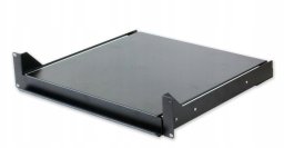 Techly TECHLY Wysuwana półka na klawiaturę do szafy Rack 19inch 2U 400mm Czarna