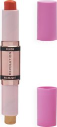 Makeup Revolution Blush & Highlight Stick Róż i Rozświetlacz w sztyfcie 4g Coral Dew (02)