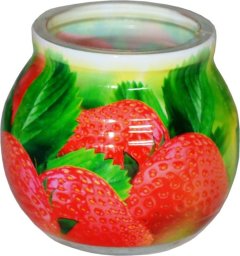 Admit MIRAL Świeca zapachowa STRAWBERRY szklanka powlekana