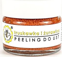 Miodowa Mydlarnia Peeling do ust Truskawka i żurawina 25g
