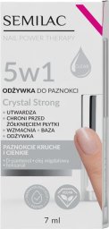 Semilac Odżywka do paznokci nail power therapy 5w1 crystal strong 7ml
