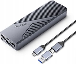 Kieszeń dyskowa M.2 NVME USB-C 3.2 20Gbps - szara