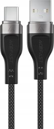 Kabel USB Acefast USB-A - USB-C 1.2 m Czarny (6974316280224)