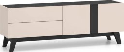 Szafka RTV FRESHION 05 1D2S 160 kaszmirowa/czarna ML MEBLE