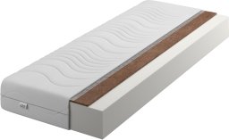 Materac piankowy Comfort + Kokos 80x180 20cm | Mata Kokosowa | Dwustronny H3/H4 | Pikowany pokrowiec |
