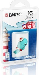 Pendrive Emtec Sailor Whale pamięć USB 16 GB USB Typu-A 2.0 Niebieski
