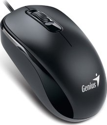 Mysz przewodowa, Genius DX-110, czarna, optyczna, 1200DPI, USB-C