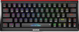 Marvo HECATE 61WR, klawiatura US, do gry, Tri-mode, czarna, mechaniczna