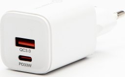 Powerton Zasilacz / sieciowy adapter 33W, 2-portowy, USB-C, USB-A