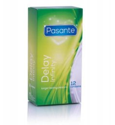 Prezervatyvai Pasante Delay Infinity, 12 vnt.