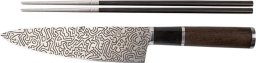 Nóż szefa kuchni 21 cm Homey's Keith Haring z pałeczkami na prezent Wenge