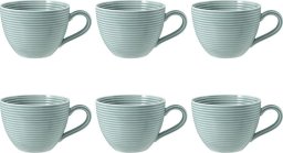 Zestaw 6 filiżanek do kawy 260 ml błękitny - porcelana Seltmann