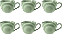 Zestaw 6 filiżanek do kawy 260 ml eukaliptusowy - porcelana Seltmann