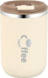DUŻY POJEMNY KUBEK TERMICZNY ze słomką 500 ml TERMOS zamykany COFFE CUP07WZ1