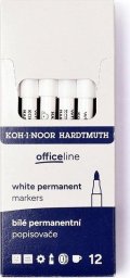 Koh I Noor Marker permanentny biały (12szt)