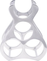 vidaXL Stojak na wino Srebrny Aluminium 23 x 14 x 28 cm Organizatory