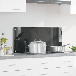 vidaXL Płytka kuchennna Ciemnoszara Szkło 90 x 40 cm Elegancka