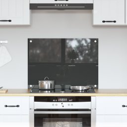 vidaXL Backsplash kuchenny Ciemnoszary Szkło hartowane 70 x 50 x 0.6 cm