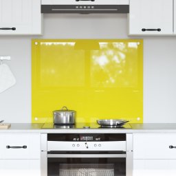 vidaXL Płytka kuchenna Żółta Szkło hartowane 80 x 60 x 0.6 cm Trwała