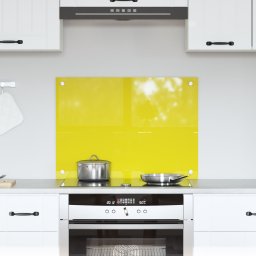 vidaXL Kuchenny Backsplash Żółty Szkło hartowane 70 x 50 x 0.6 cm Trwały